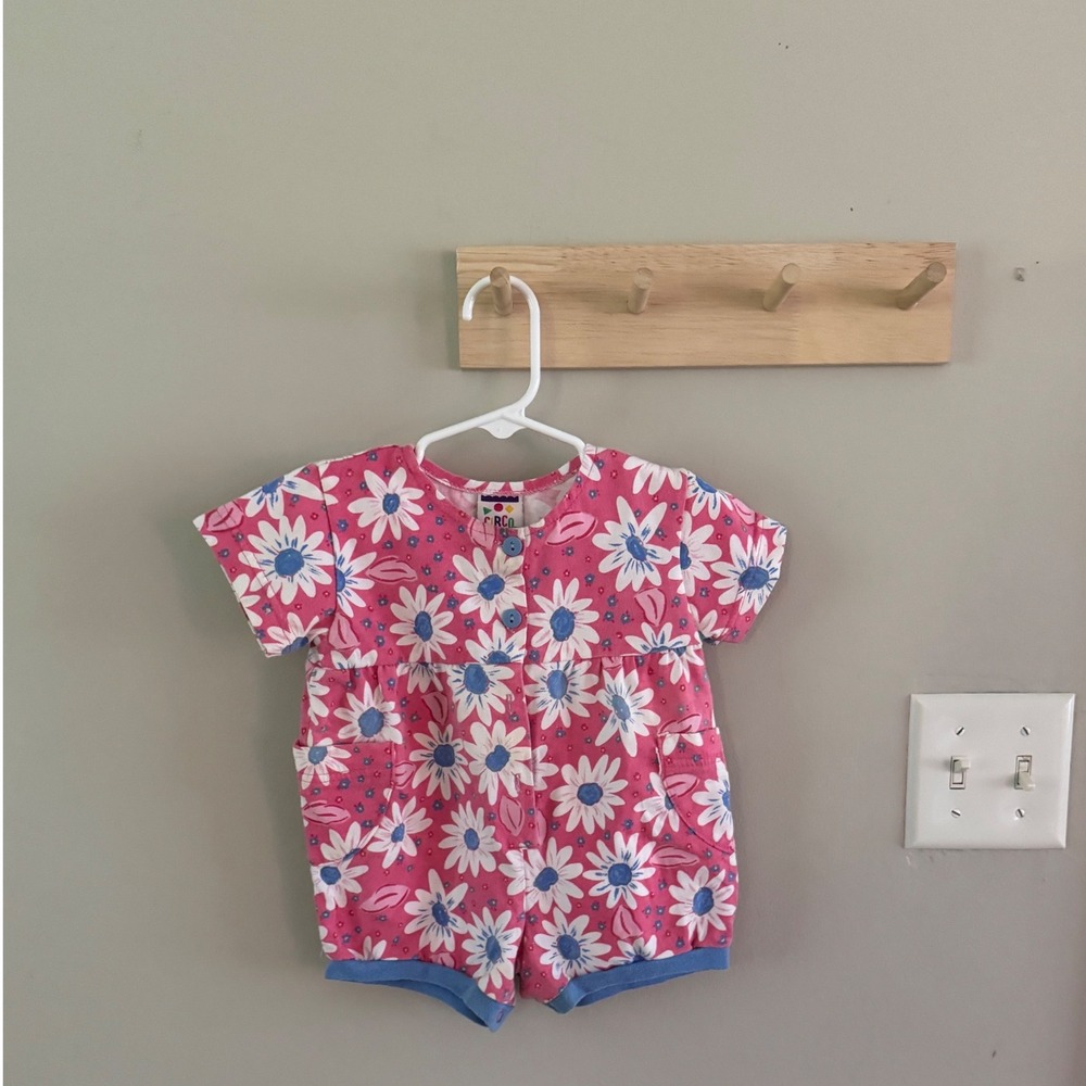 12m vintage floral Circo romper